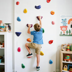 TOPNEW kids and adults climbing holds invite family-friendly activity.