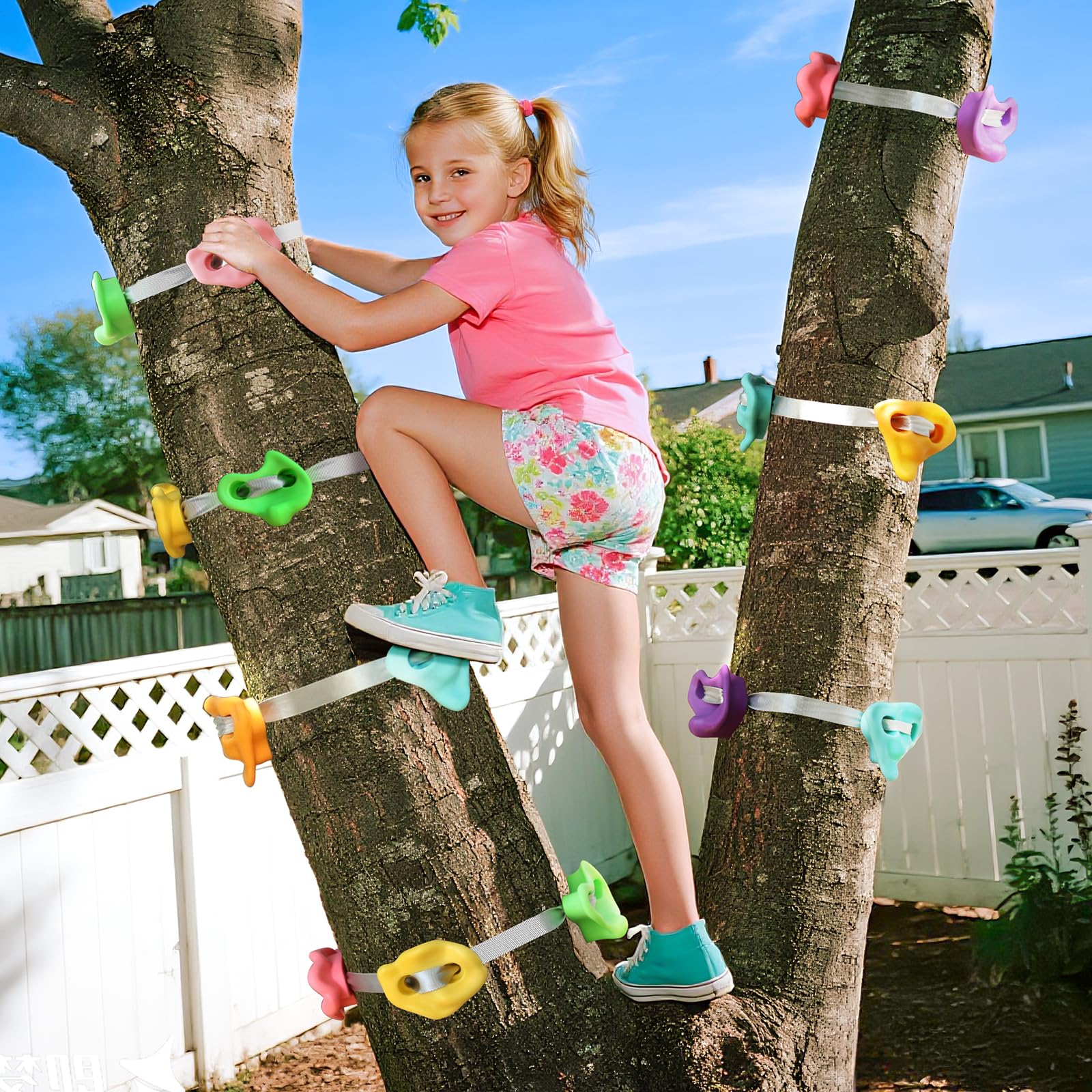 TOPNEW kids climbing scene showcasing family-friendly outdoor activity