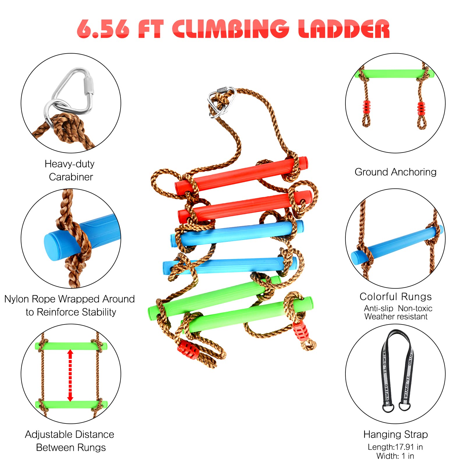 TOPNEW ratchet straps provide sturdy, tool-free setup outdoors