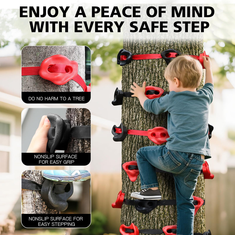 TOPNEW red textured holds close-up showing ergonomic grip