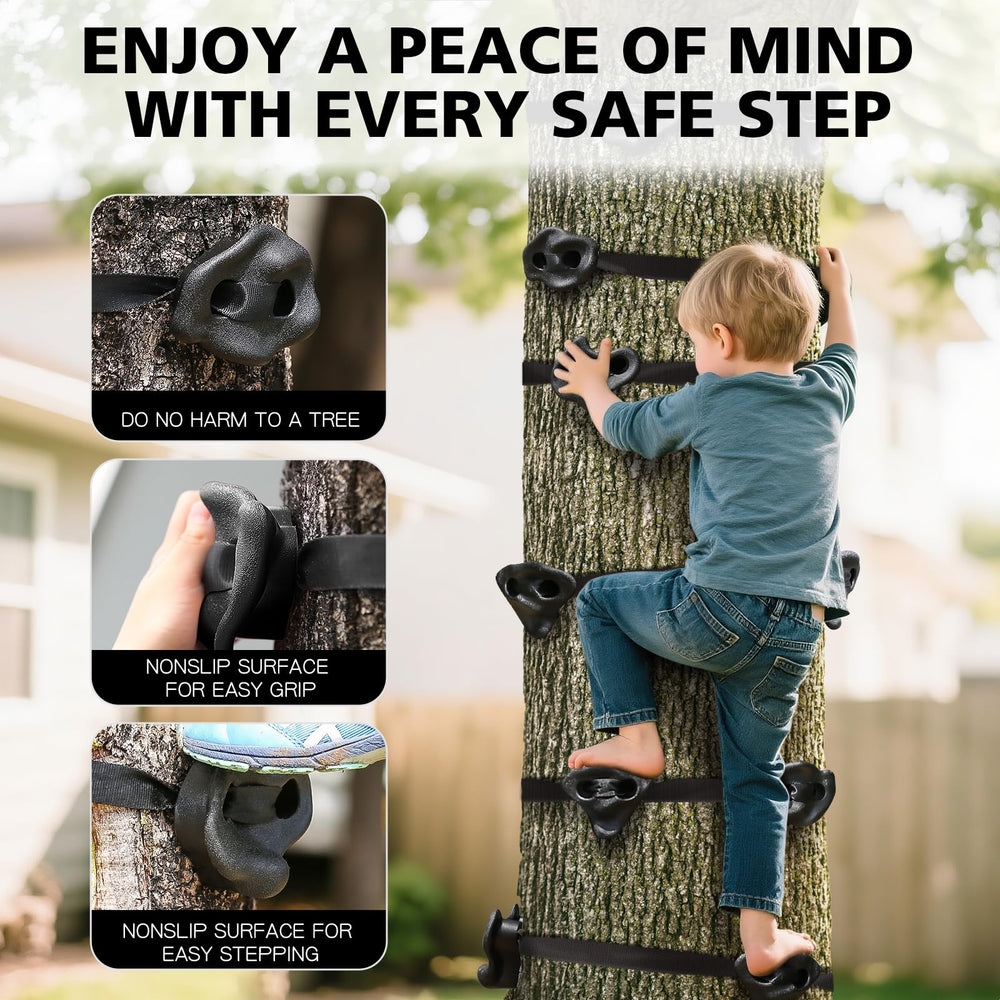 TOPNEW Tool-free installation around a tree simplifies setup and bark safety.