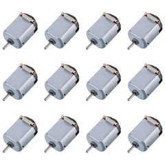 Topoox 12-pack 3V DC motor close-up, compact size for small builds.