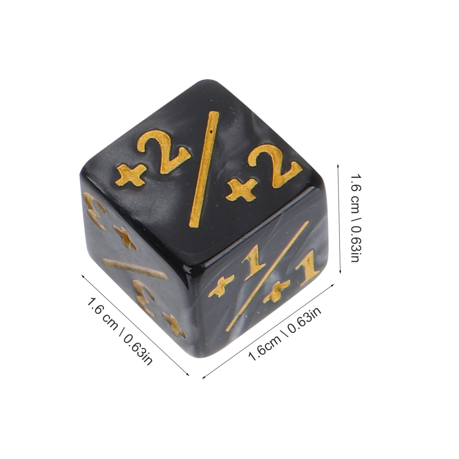 Topperfun 0.63-inch D6 plus-minus dice help tally modifiers smoothly