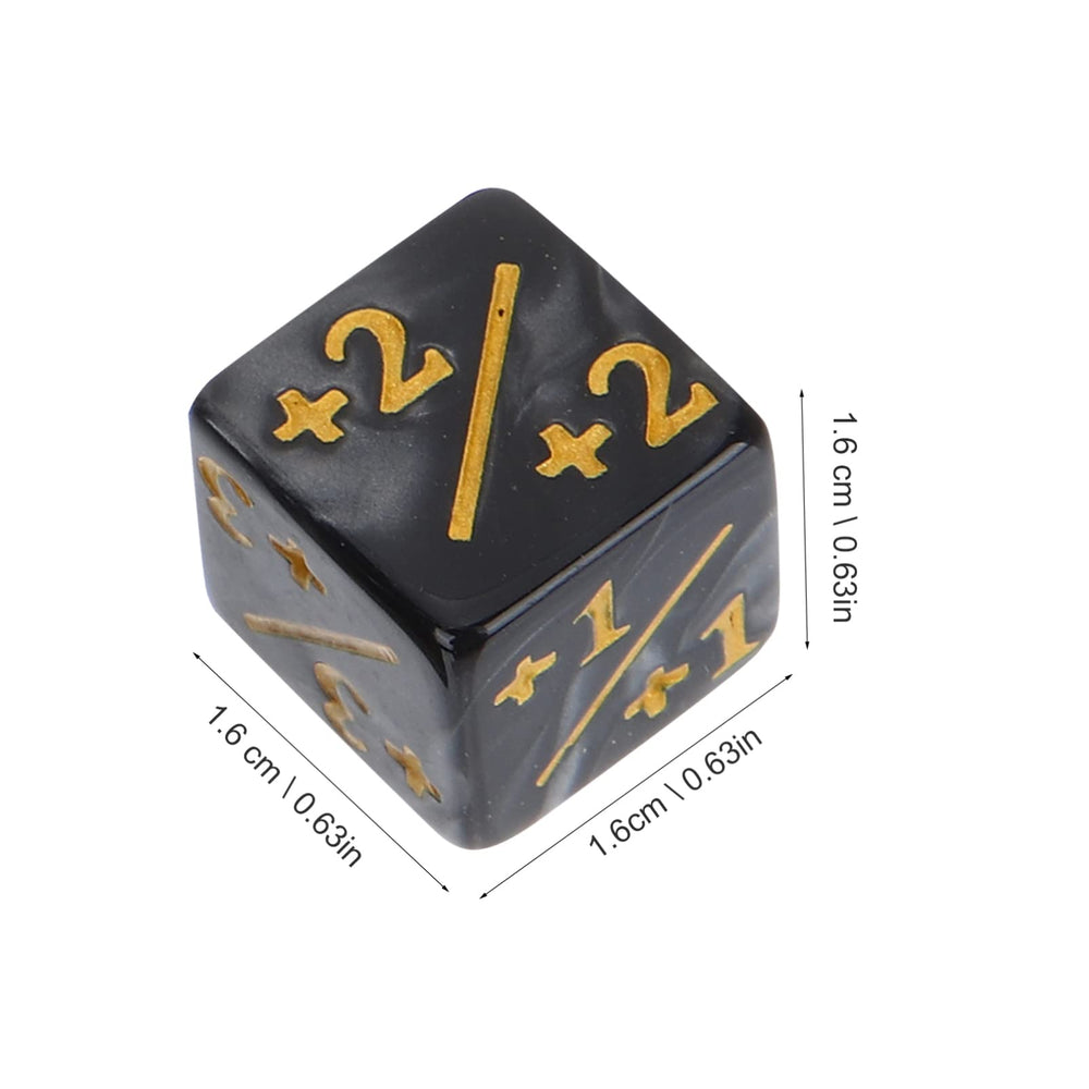 Topperfun 0.63-inch D6 plus-minus dice help tally modifiers smoothly