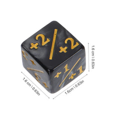 Topperfun 0.63-inch D6 plus-minus dice help tally modifiers smoothly