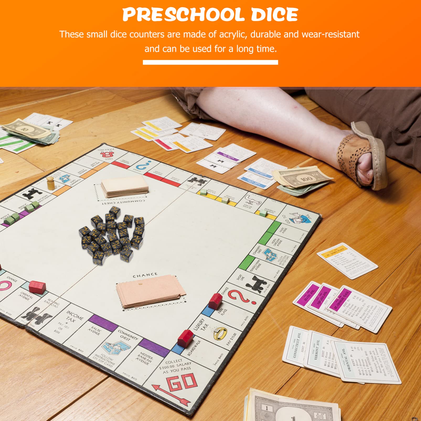 Topperfun black-dice-set adds sleek style to your game collection