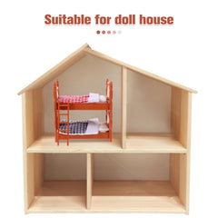 TOPPERFUN mini furniture bed for dollhouses supports creative landscape dioramas