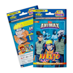 Topps Animax 2024 Naruto mirror foil card highlighting shiny finish for premium display.