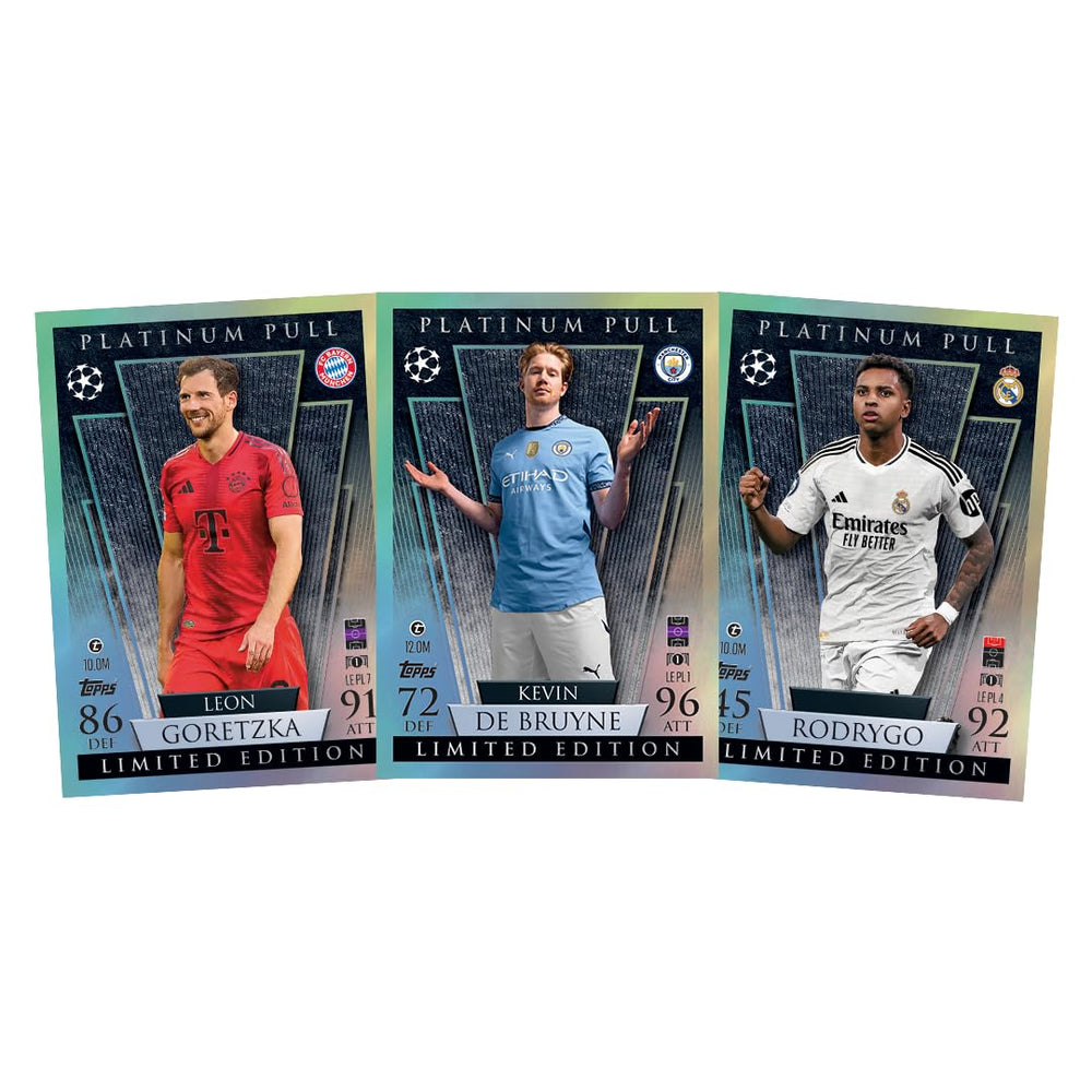 Rainbow foil Topps Match Attax cards adding vibrant color to collection