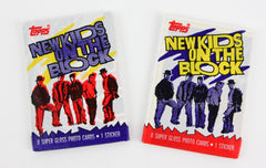 Topps NKOTB 1989 trading card pack for nostalgic collection and display