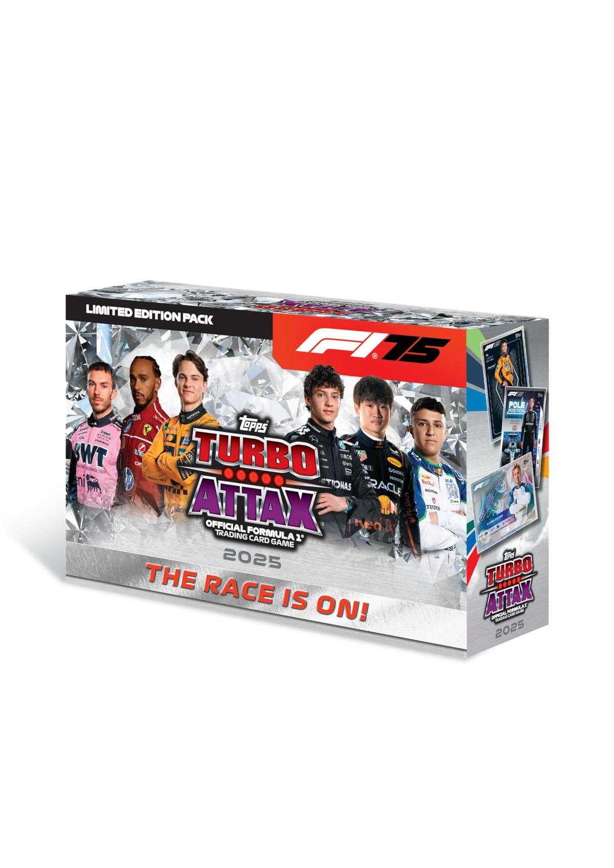 Topps Turbo Attax 2025 pack front view for collecting and trading with friends.