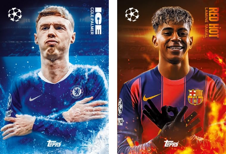 Topps Match Attax 2025 Smart Pack back design hints card details.