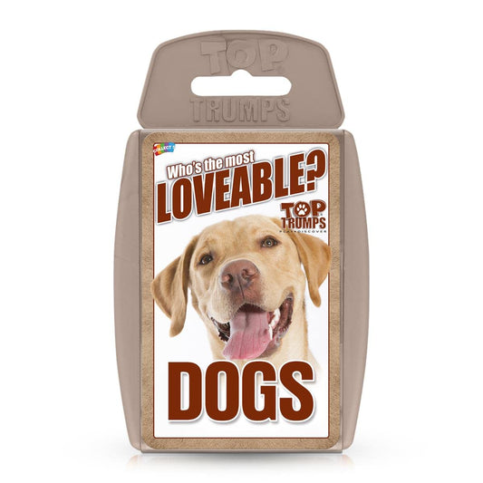 Top Trumps Dogs card deck pack ready for family game night