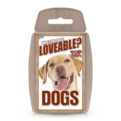 Top Trumps Dogs card deck pack ready for family game night