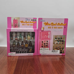 TOPWRAPS Gloria wine rack with two shelves for doll accessories.