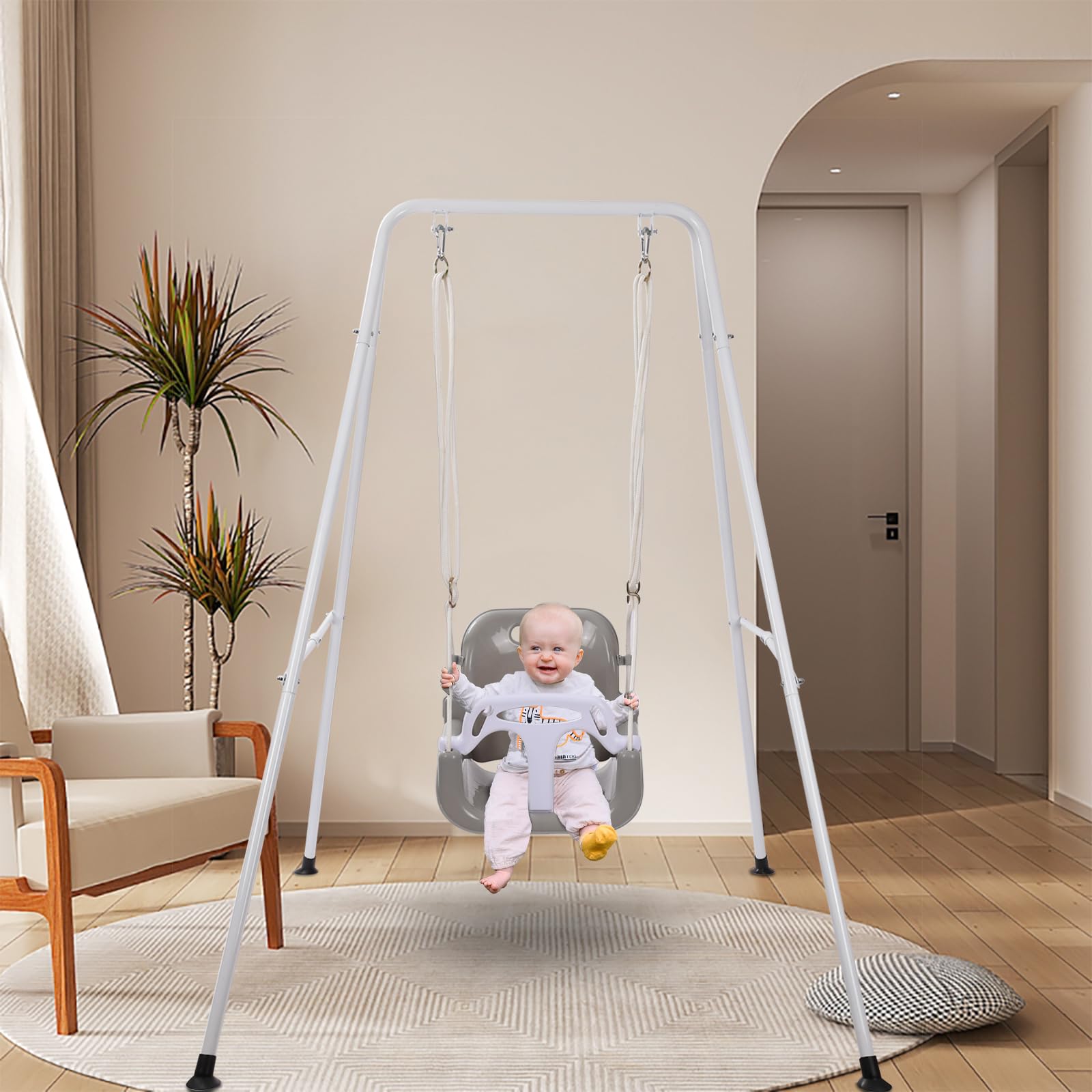 TOREVSIOR Taleco Gear toddler swing color black blends with outdoor and indoor spaces