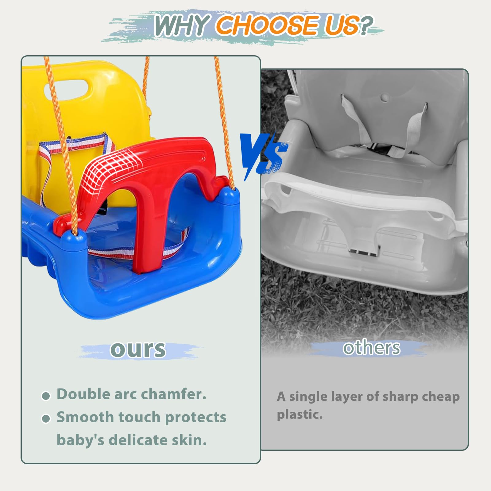 TOREVSIOR safety belt keeps little riders secure during indoor and outdoor use.