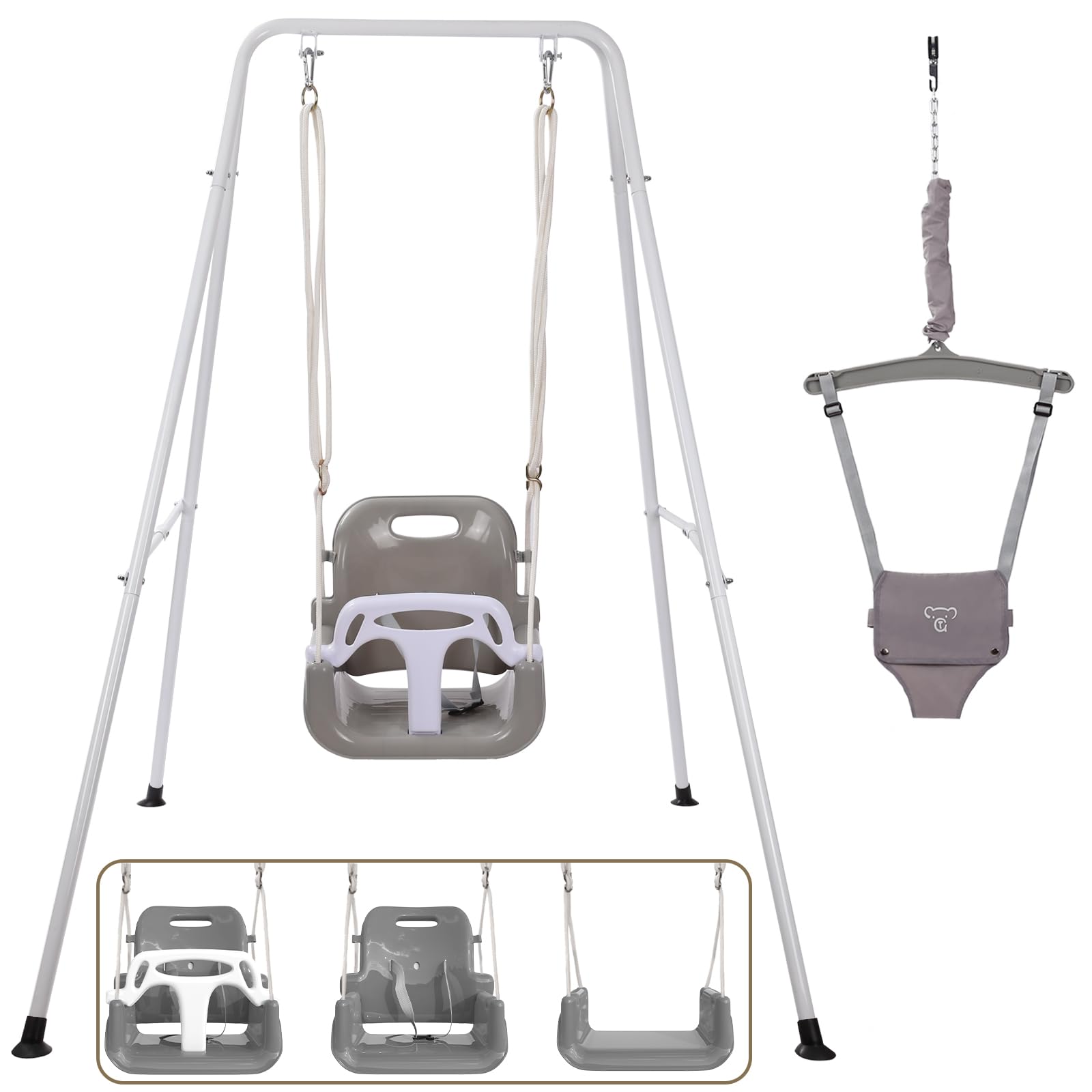 TOREVSIOR Taleco Gear 2-in-1 toddler swing indoors and outdoors for daily play.