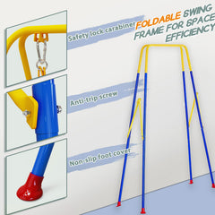 TOREVSIOR triangular-frame design increases stability for smoother swinging.