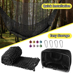 Usage as rope ladder alternative with Toriexon climbing net outdoors