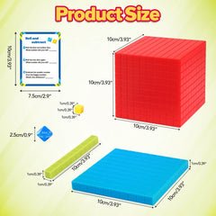 Torlam Base Ten Blocks dry-erase marker enables quick notes during lessons.
