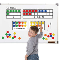 Torlam fridge-mount ready ten-frame set for classroom or home use.