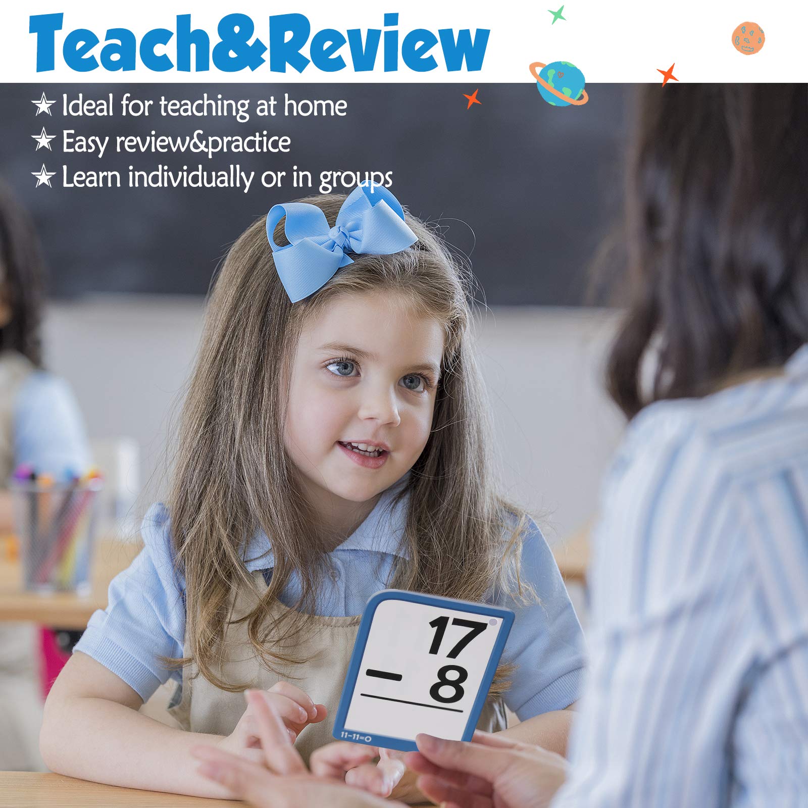 Torlam teaching charts and games included to support varied math practice.