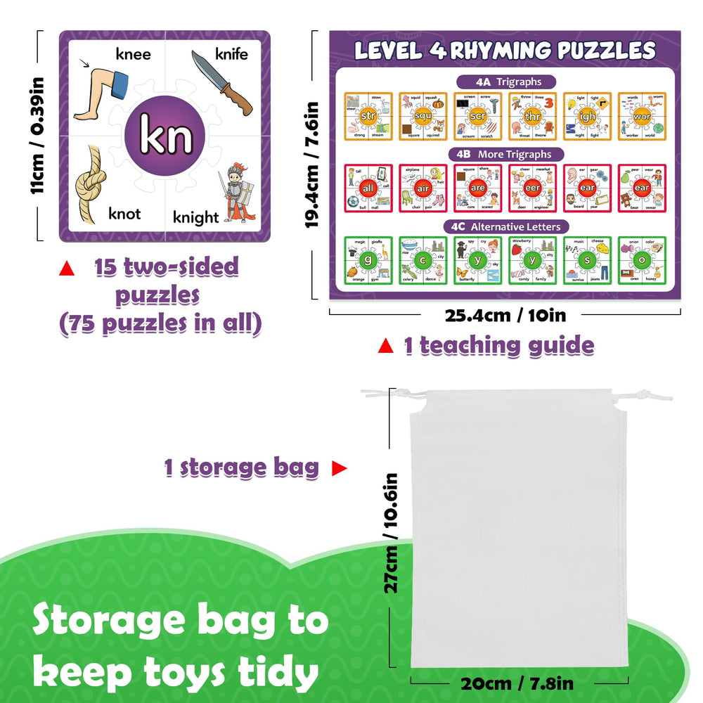 Torlam Phonics Puzzle classroom-ready set for homeschool and school use