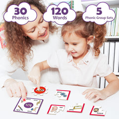 Torlam Phonics Puzzle double-sided cards for versatile learning sessions