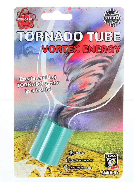 Tornado Tube vortex action demo highlighting spiral flow in bottles