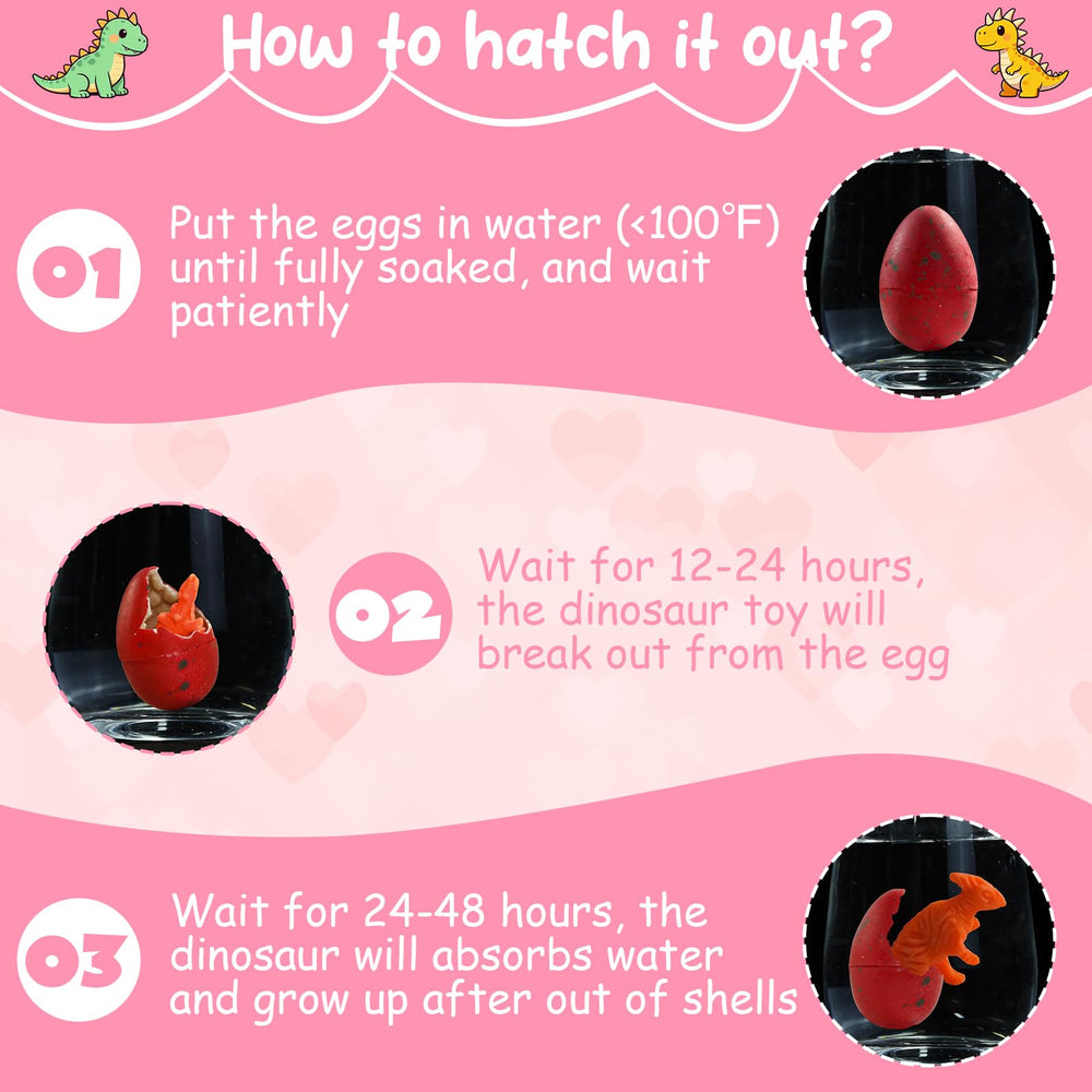 TORONTOKYO dino nest incubators keep eggs organized for playful learning sessions.