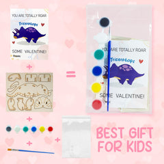 TORONTOKYO dino wooden pieces with burr-free surfaces for safe painting