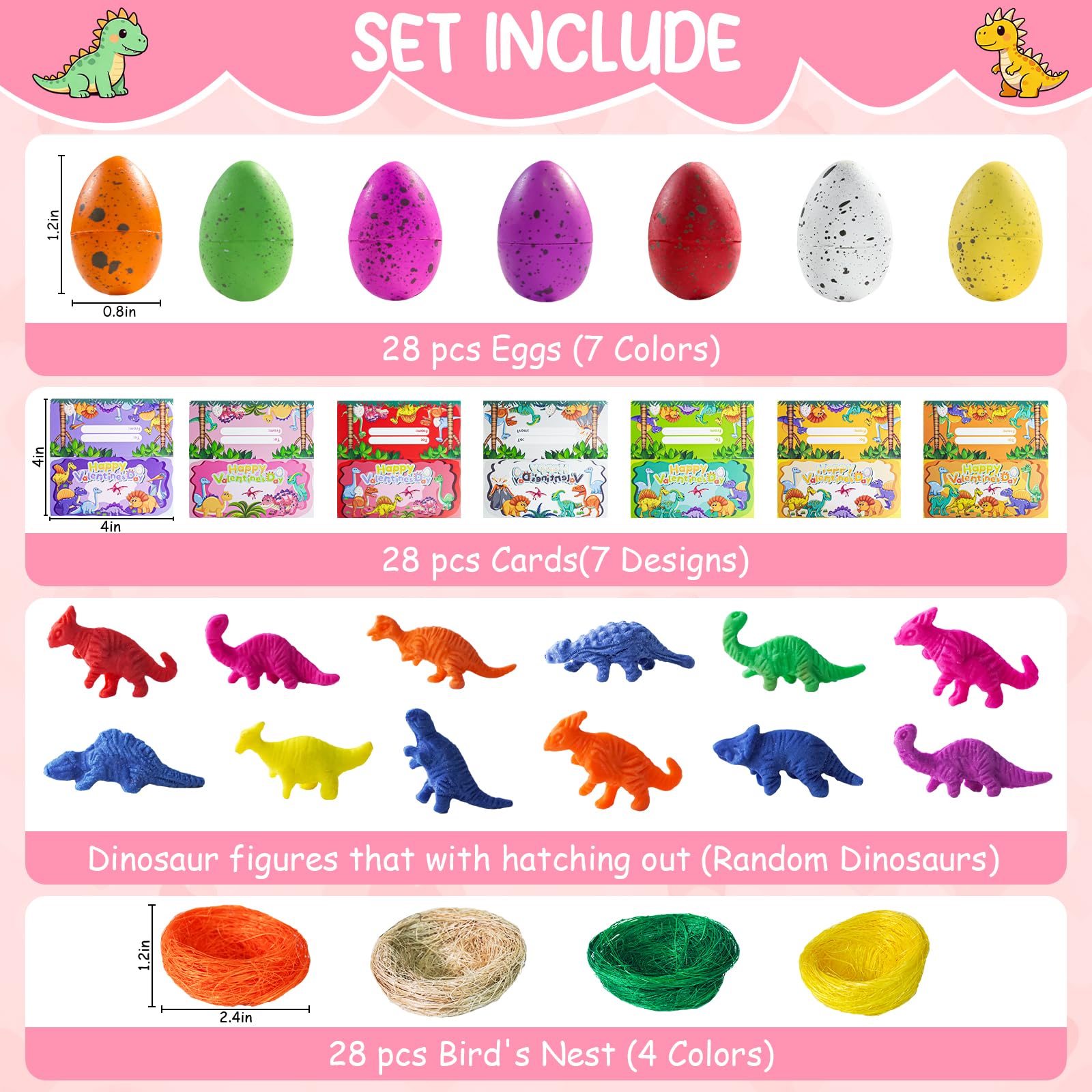 TORONTOKYO hatching dino eggs 28-pack shows suspenseful reveal for hands-on science play.
