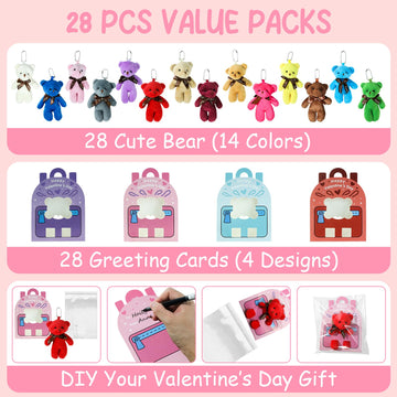 TORONTOKYO soft velvet bear keychains are kid-safe and durable