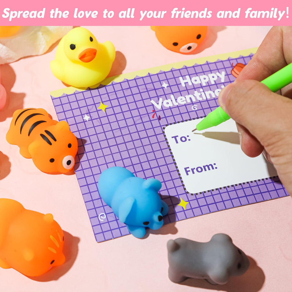 TORONTOKYO valentines cards included for personalized messages with each squishy.