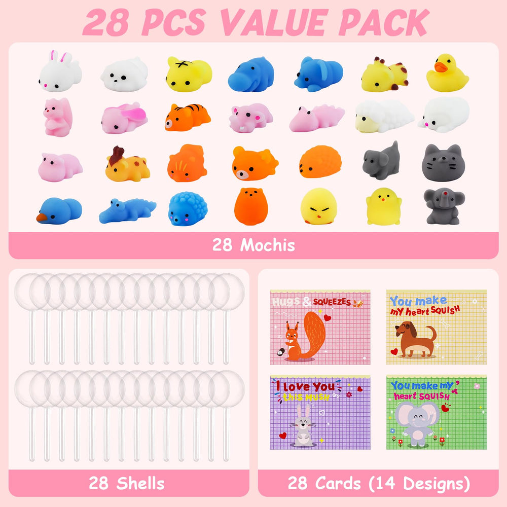 TORONTOKYO valentines mochis rabbit squishy for classroom focus.