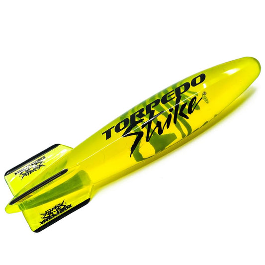 Torpedo Strike DartFin glides underwater up to 40 feet for pool games.