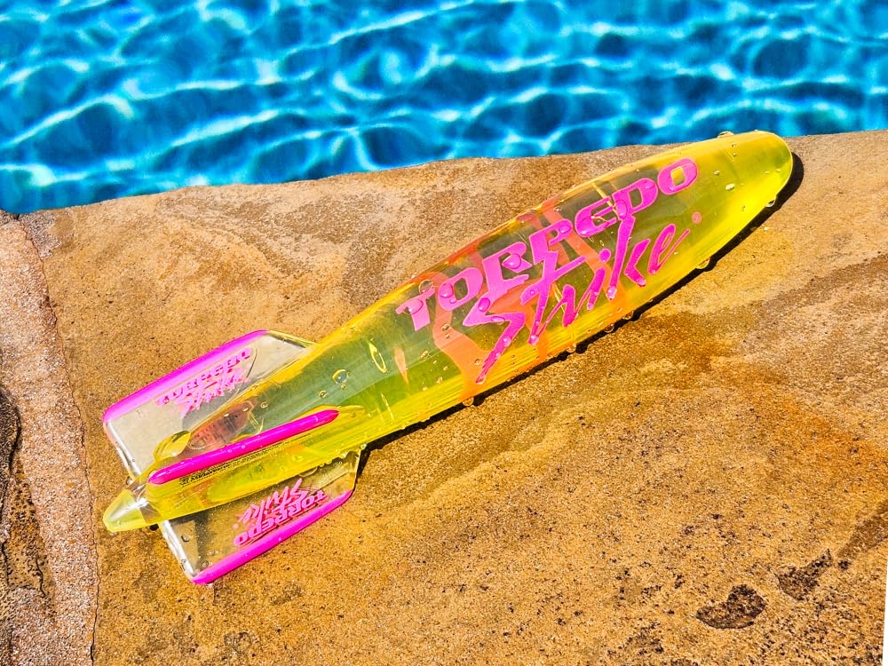 Torpedo Strike SpinFin mid-glide demonstrating 30-foot underwater reach
