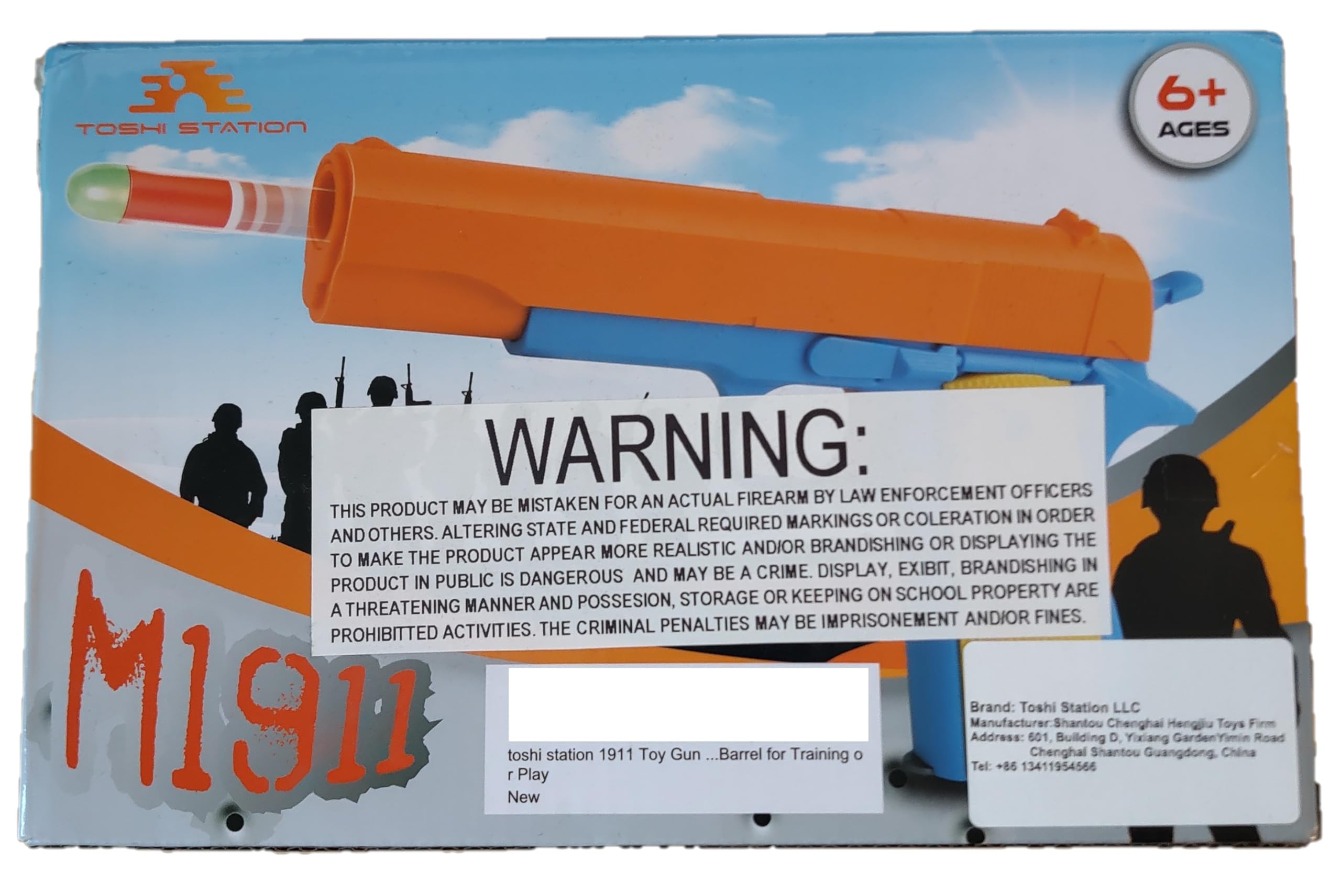 Toshi Station bright orange color increases visibility during roleplay adventures