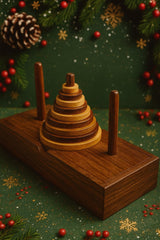 TOSQP27 Rosewood brain teaser, showcasing craftsmanship for longer-lasting puzzle play.