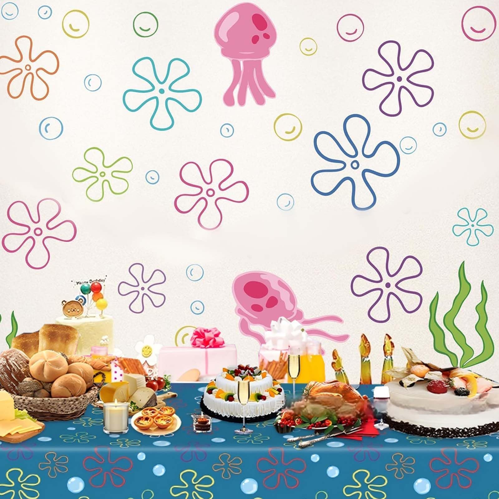 Tostmrks 177pcs underwater flower wall stickers brighten kid rooms with vibrant color