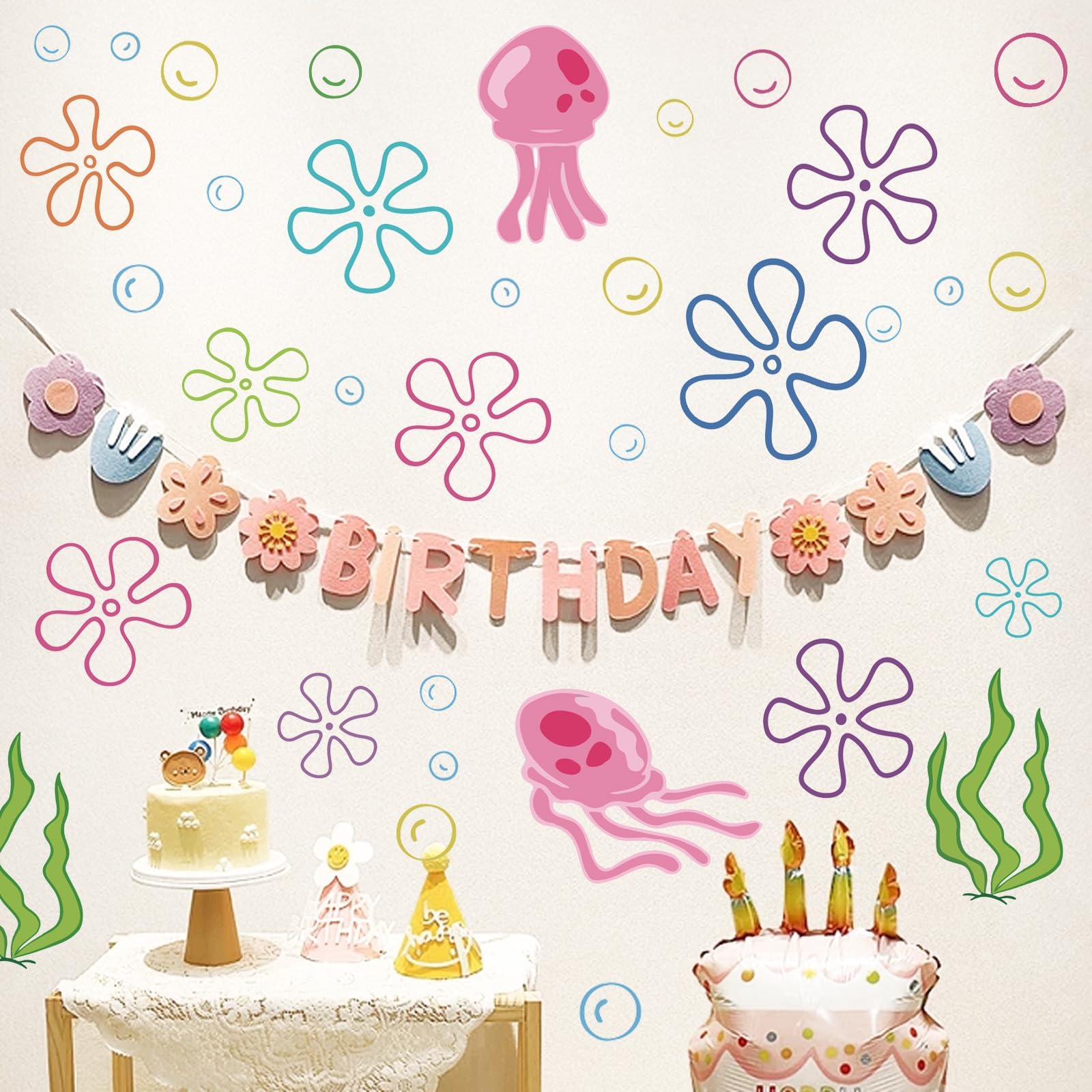 Tostmrks bubble decals add playful ocean accents to windows and mirrors