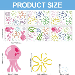 Tostmrks jellyfish undersea wall art brings marine vibes to bathrooms
