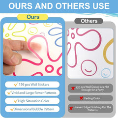 Tostmrks soft vinyl wall stickers are safe for nurseries and kids