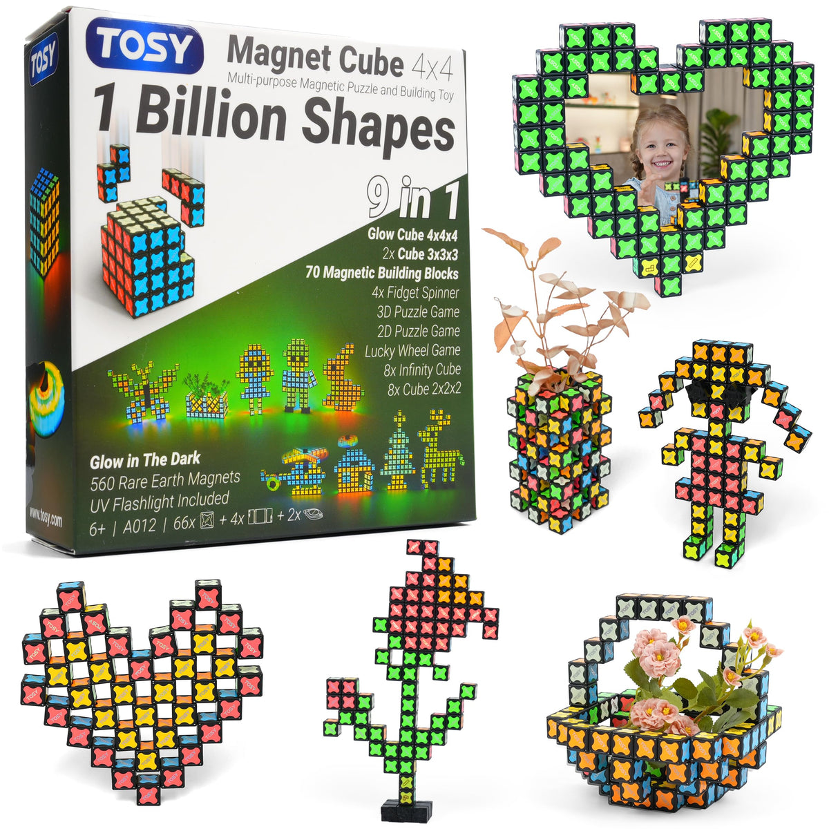 TOSY Magnet Cube 4x4 outer rotation showcases spatial reasoning in action