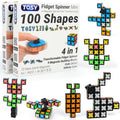 TOSY Magnet Fidget Spinner Mini with eight blocks for versatile focus