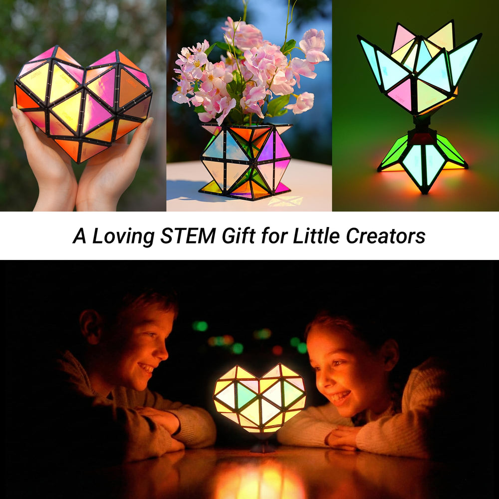 TOSY Magnet Pyramid Glow heart form inspires creative storytelling and design.