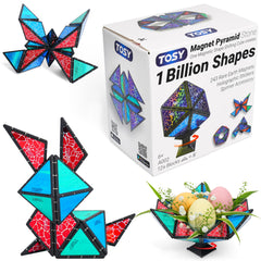 TOSY Magnet Pyramid Stone cube for open-ended play that boosts focus and dexterity.