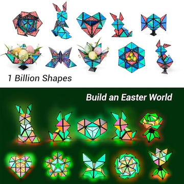 TOSY Magnet Pyramid Stone holographic design adds visual appeal for sensory play.