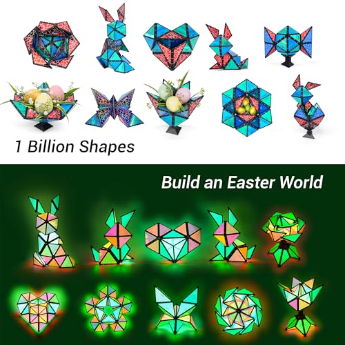 TOSY Magnet Pyramid Stone holographic design adds visual appeal for sensory play.